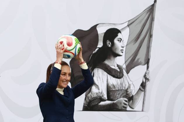 Mexico, press event on the FIFA World Cup 2026 with President Claudia Sheinbaum in Mexico City