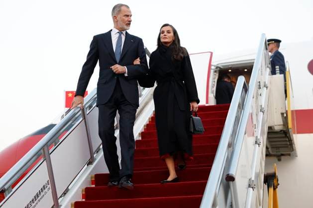 China trip, King Felipe and Queen Letizia of Spain on arrival in Beijing