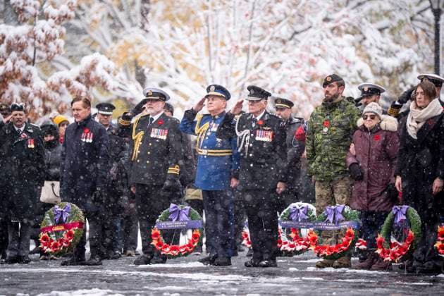 Canada, commemoration of the end of the First World War in Montreal