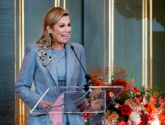 Queen Maxima at the launch of the Financially Healthy Netherlands Foundation in The Hague