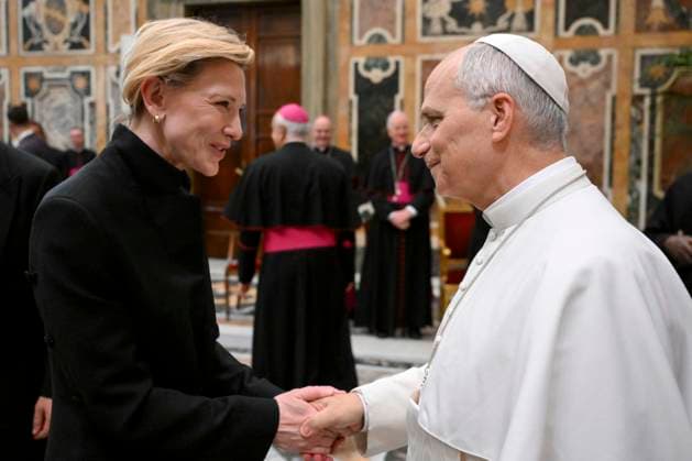 Vatican, Pope Leo XIV meets film-makers