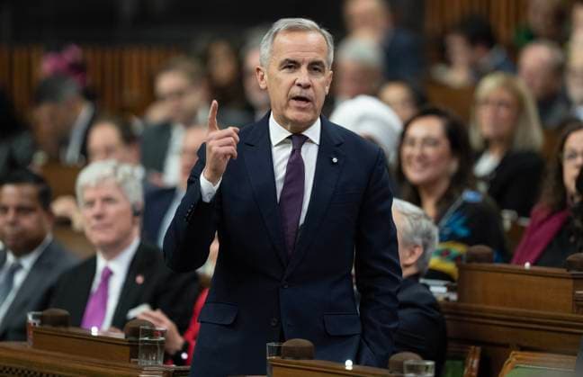 Canada, Mark Carney in Parliament in Ottawa