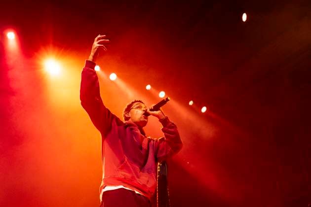 Loyle Carner concert in Newcastle