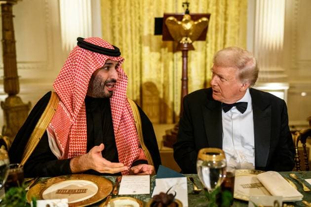 The US and Saudi Arabia sign a nuclear agreement, archive images