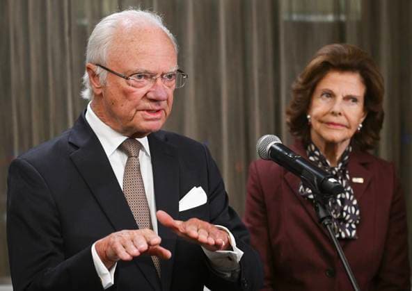 King Carl Gustaf and Queen Silvia of Sweden visit Montreal, Canada