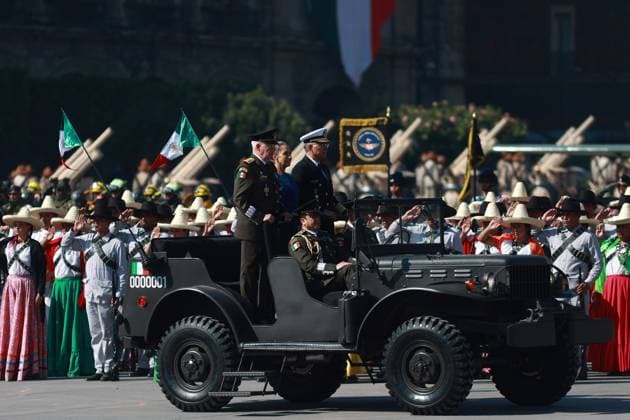 Mexico, celebrations to mark the 115th anniversary of the Mexican Revolution in Mexico City