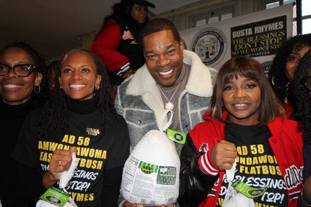 Busta Rhymes at charity event in New York