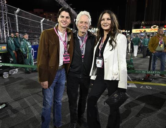 Celebrities attend Formula 1 race in Las Vegas