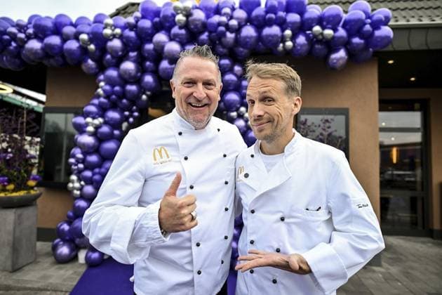 Celebrities at McDonalds reopening on Eleonorastrasse in Essen-Rüttenscheid