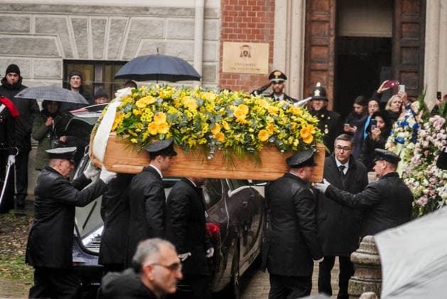 Ornella Vanoni funeral service in Milan