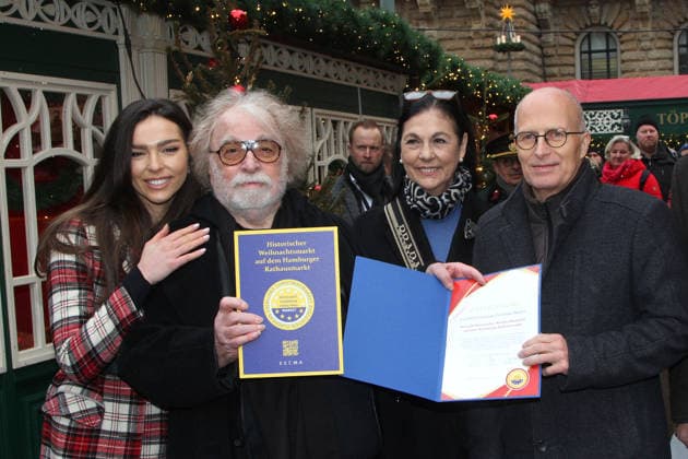 Opening of Christmas market in Hamburg