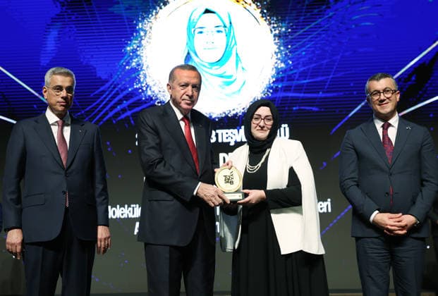 Turkey, Recep Tayyip Erdogan attends TUSEB award ceremony in Ankara