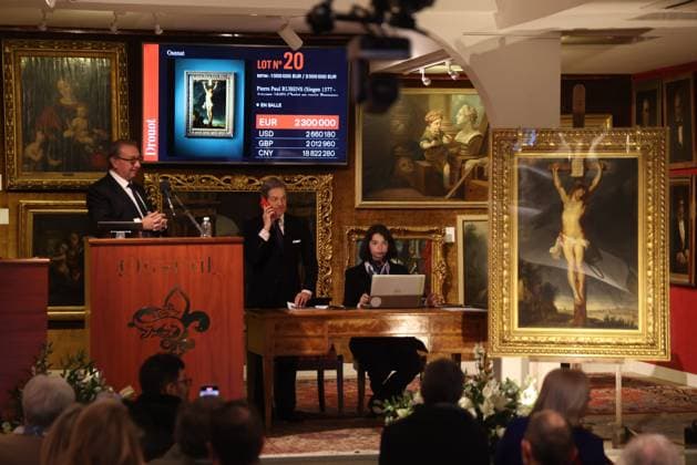 Paris, Rubens painting Christ on the Cross to be auctioned