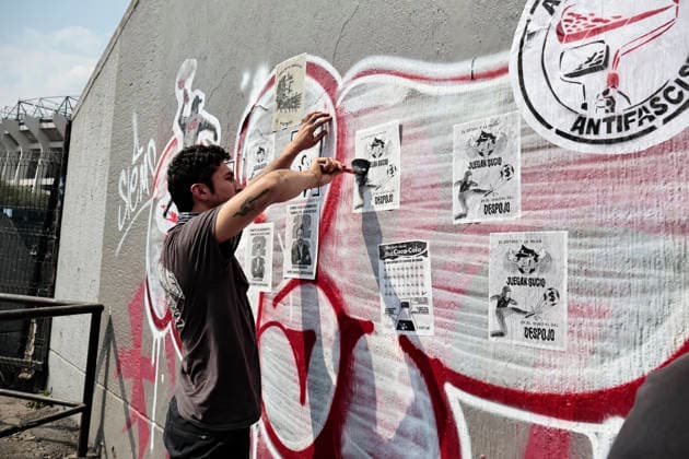 Mexico, protest action against the 2026 World Cup at the Azteca Stadium
