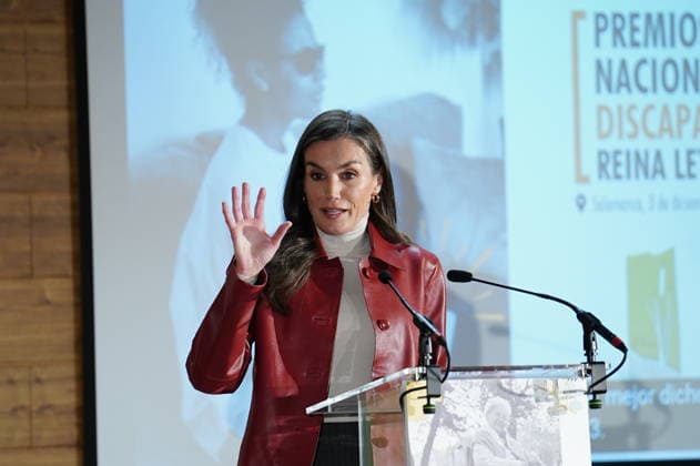 Queen Letizia of Spain at the National Disability Awards in Salamanca