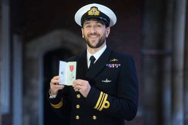 Windsor Castle, Lieutenant-Colonel Hugo Mitchell Heggs honoured with the Order of Merit MBE