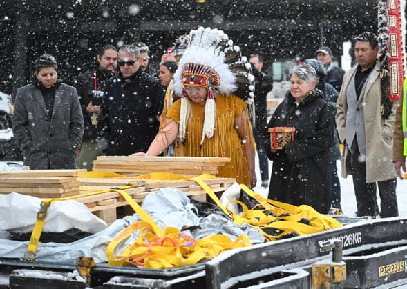 Canada, return of indigenous artefacts from the Vatican in Montreal