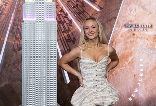 Zara Larrson visits the Empire State Building in New York City