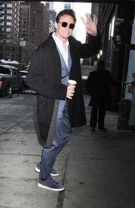 Hugh Jackman and Kate Hudson as guests on CBS Mornings in New York