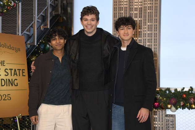 Cast of Percy Jackson and the Olympians visit the Empire State Building in New York