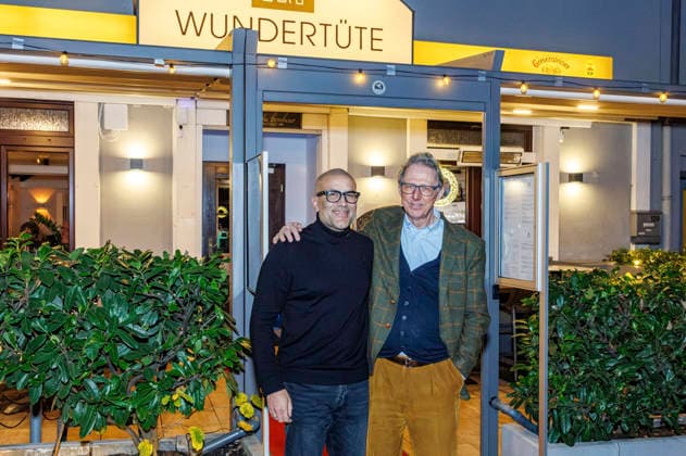 Kemal Üres at the photo shoot in the Wundertüte restaurant in Essen