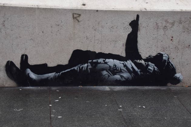 Great Britain, Possible new artwork by Banksy in London