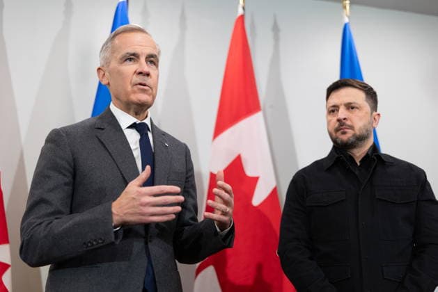 Canada, Mark Carney meets Volodymyr Selenskyj in Halifax