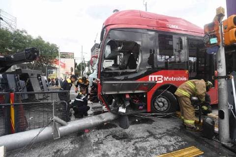 Mexico, bus accident in Mexico City