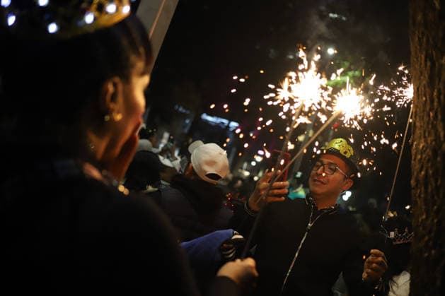 Mexico, New Years Eve in Mexico City