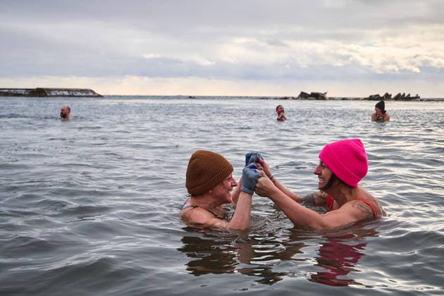 Canada, New Years swimming in Toronto