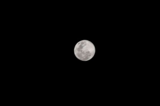 Mexico, full moon over Chalco