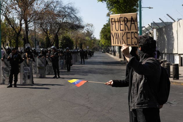 Mexico, protest against US attack on Venezuela in Mexico City