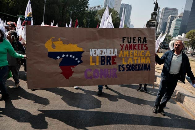 Mexico, protest against US attack on Venezuela
