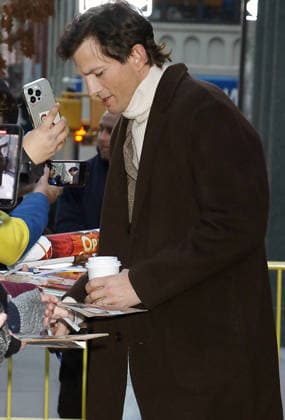 Ashton Kutcher as a guest on Good Morning America