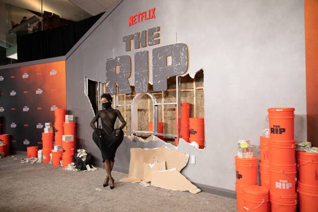 USA, premiere of The Rip in New York