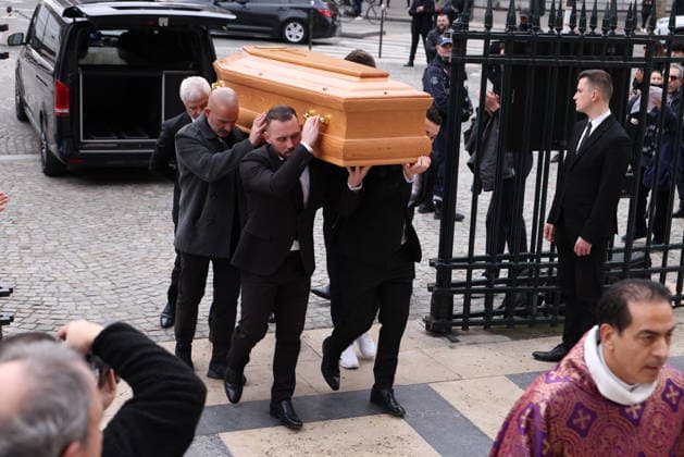 France, funeral service for Rolland Courbis in Paris