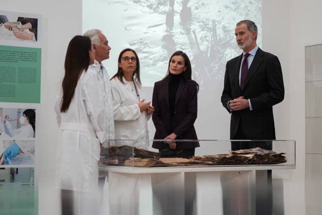 Spain, Queen Letizia and King Felipe visit the Recovering Memories project in Valencia