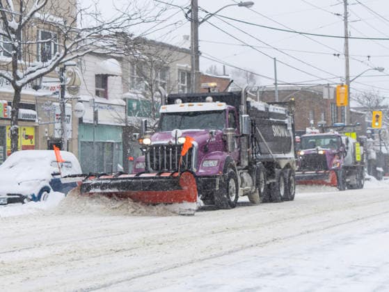 Canada, heavy snowfall in Toronto