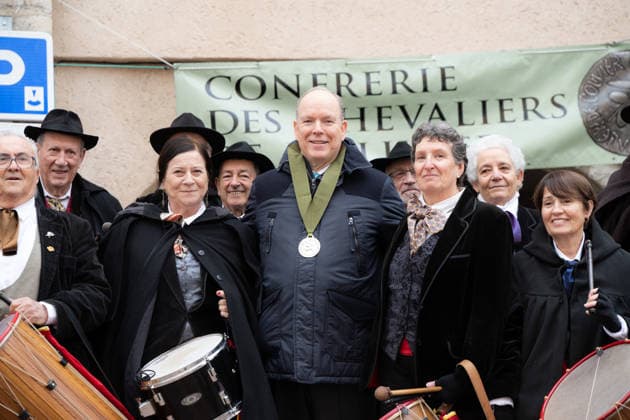 Prince Albert II of Monaco visits the olive festival in Buis-les-Baronnies