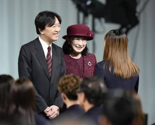 Japan, Prince Fumihito and Princess Kiko meet Japanese Olympic athletes in Tokyo