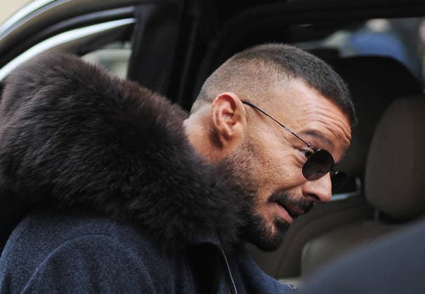 Ricky Martin on the road in Milan
