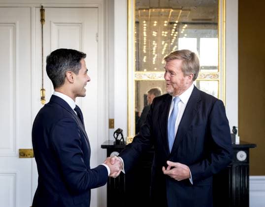 Netherlands, King Willem-Alexander receives parliamentary group leaders in The Hague