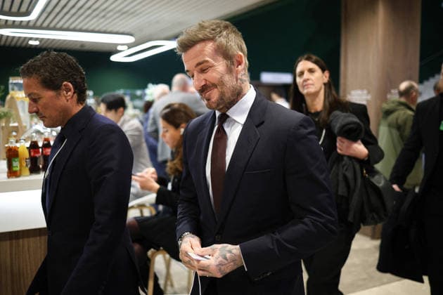 World Economic Forum in Davos - David Beckham