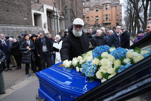 Funeral service for Tony Dallara in Milan