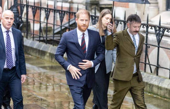 Great Britain, Prince Harry at court hearing in London