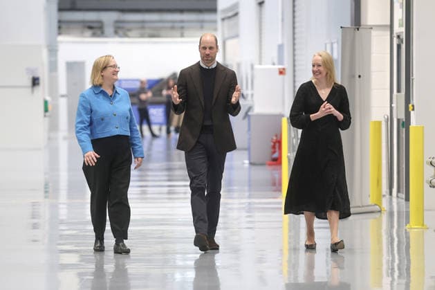 Prince William visits Bristol University