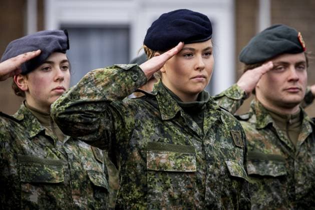 Princess Amalia of the Netherlands completes general military training in Ermelo