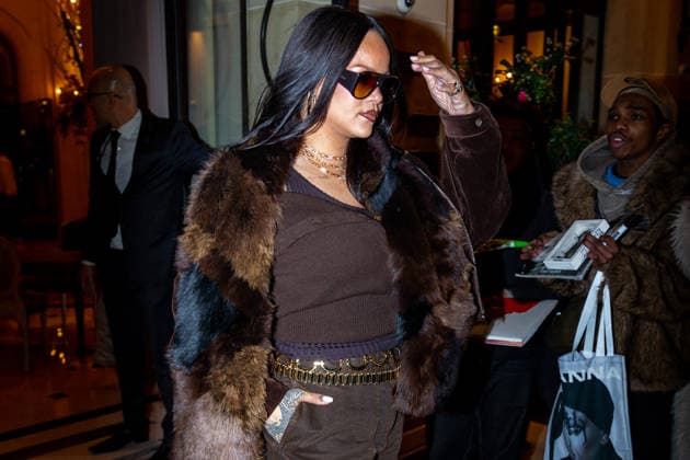 Paris Fashion Week, Rihanna and ASAP Rocky visit restaurant