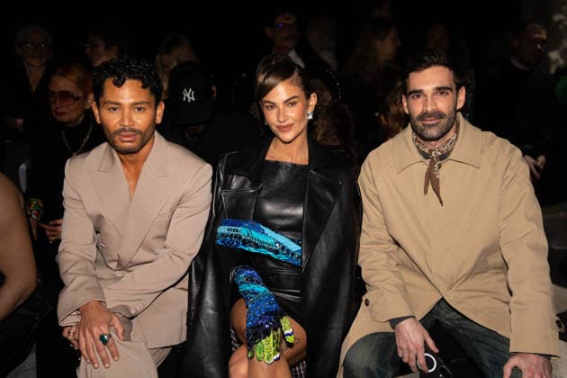 Paris Fashion Week, guests at the Kevin Germanier fashion show