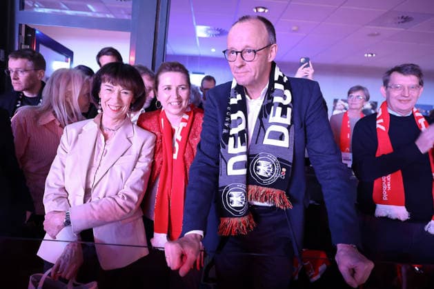Denmark, Friedrich Merz at handball, European Championship final Denmark - Germany